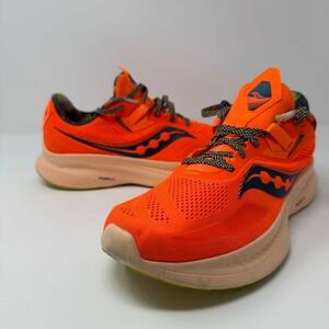 Saucony Guide 15 Shoes Size 9.5 Campfire Story Orange Sneakers Athletic Women's
